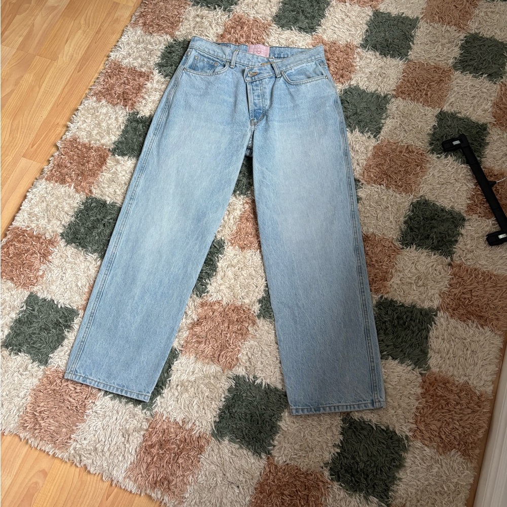 REVICE Women’s Light Blue Straight Jeans